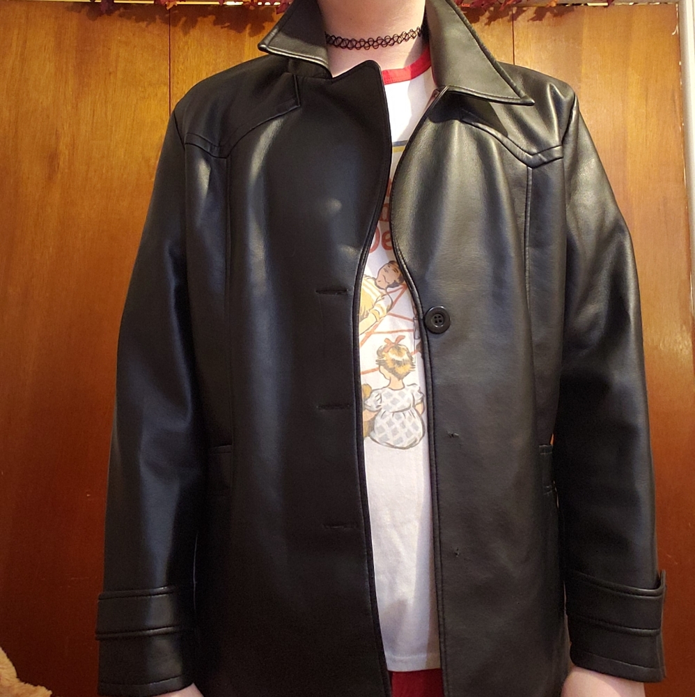 Faux Leather Jacket
